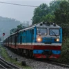 Đoàn tàu của Tổng công ty Đường sắt Việt Nam trên hành trình chặng Bắc-Nam. (Ảnh: Minh Sơn/Vietnam+)