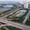 Dự án đường Vành đai 5 sẽ mở rộng không gian phát triển cho Thủ đô và các địa phương lân cận. (Ảnh: PV/Vietnam+)