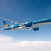 Vietnam Airlines dự kiến triển khai kết nối Internet trên không cho một số máy bay của hãng trong năm 2025 trên các chặng bay quốc tế đi Mỹ, châu Âu và một số chặng bay nội địa. (Ảnh: PV/Vietnam+)