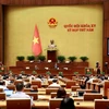 Quốc hội thảo luận về dự án Luật Tài nguyên nước (sửa đổi). (Ảnh: Doãn Tấn/TTXVN)