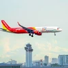 Máy bay của Hãng hàng không Vietjet Air. (Ảnh: PV/Vietnam+)