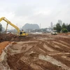 Nhà thầu thi công một Dự án đường bộ Cao tốc Bắc-Nam phía Đông. (Ảnh: Việt Hùng/Vietnam+)