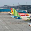 Tăng trần giá vé máy bay giúp các doanh nghiệp vận tải hàng không tháo gỡ khó khăn, bù đắp chi phí, kinh doanh có hiệu quả. (Ảnh: PV/Vietnam+)