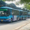 Một tuyến xe buýt ở Hà Nội. (Ảnh: Vietnam+)