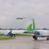Máy bay của Hãng hàng không Bamboo Airways tại một sân bay nội địa nước ta. (Ảnh: PV/Vietnam+)