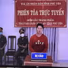 Bị cáo Trương Ngọc Tuấn bị phạt 15 năm tù về tội Giết người. (Ảnh: Phạm Cường/TTXVN)