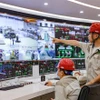 Quy trình xử lý rác để phát điện được tự động hóa tại Nhà máy Đốt rác phát điện Sóc Sơn. (Ảnh: Trung Nguyên/TTXVN)