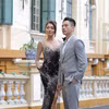 Á hậu Thảo Nhi Lê và blogger ẩm thực Vũ Dino tham gia cùng một đội trong ''Let's Feast Vietnam''. (Ảnh: BTC)