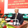 Tổng Bí thư Nguyễn Phú Trọng phát biểu chỉ đạo hội nghị. (Ảnh: Trí Dũng/TTXVN)