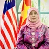 Bà Cik Aida Safura Niza Othman, Phó Đại sứ Malaysia tại Hà Nội trả lời phỏng vấn báo chí về ý nghĩa và triển vọng của chuyến thăm. (Ảnh: Việt Đức/TTXVN)