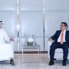 Thủ tướng Phạm Minh Chính tiếp Chủ tịch điều hành Trung tâm Tài chính Dubai Arif Amiri. (Ảnh: Dương Giang/TTXVN)