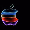 Biểu tượng của Apple tại một sự kiện ở bang California (Mỹ). (Ảnh: AFP/TTXVN)