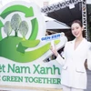 Bảo Ngọc tham gia sự kiện với mong muốn thúc đẩy lối sống bền vững, giảm thiểu rác thải, và bảo vệ tài nguyên thiên nhiên. (Ảnh: CTV/Vietnam+)