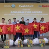 Chương trình được tổ chức với mong muốn lan tỏa các giá trị tốt đẹp, đồng thời động viên, khuyến khích ngư dân tiếp tục vươn khơi, bám biển cùng chung tay giữ gìn, bảo vệ chủ quyền biển, đảo thiêng liêng của Tổ quốc. (Ảnh Đặng Tuấn/TTXVN)