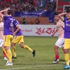Câu lạc bộ Hà Nội FC nhận thất bại thứ hai liên tiếp ở V-League 2023/24. (Ảnh: Việt Anh/Vietnam+)