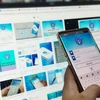 Truy cập ứng dụng Bảo hiểm xã hội số. (Ảnh: PV/Vietnam+)