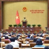 Quốc hội thông qua Luật Đấu thầu (sửa đổi).( Ảnh: Doãn Tấn/TTXVN)