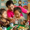 Anh Nguyễn Văn Thiết đã có ba năm đồng hành cùng Quỹ Vì tầm vóc Việt đến với các em nhỏ vùng cao. (Ảnh: PV/Vietnam+)
