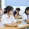 Thí sinh dự thi Tốt nghiệp trung học phổ thông. (Ảnh: TTXVN)