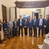 Đại sứ Việt Nam tại Argentina, Ngô Minh Nguyệt, cùng các đại biểu tại buổi làm việc với Bộ trưởng Công Thương Paraguay, Javier Gimenez. (Ảnh: Đại sứ quán Việt Nam tại Argentina)