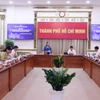 Hội đồng Nhân dân Thành phố Hồ Chí Minh tổ chức Giám sát việc thực hiện công tác đầu tư công giai đoạn 2021-2025 đối với Ủy ban Nhân dân thành phố. (Ảnh: Xuân Khu/TTXVN)