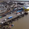 Bến phà Newhaven ở thị trấn Newhaven thuộc quận Lewes, hạt East Sussex. (Nguồn: PA)