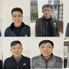 Các đối tượng trong đường dây cá độ bóng đá bị bắt. (Nguồn: Công an tỉnh Quảng Ninh)