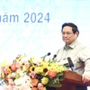 Thủ tướng Phạm Minh Chính phát biểu chỉ đạo Hội nghị. (Ảnh: Dương Giang/TTXVN)