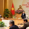 Phó Thủ tướng Trần Hồng Hà phát biểu chỉ đạo cuộc họp. (Ảnh: Văn Điệp/TTXVN)