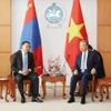 Tổng Bí thư, Chủ tịch nước Tô Lâm hội kiến Chủ tịch Quốc hội Mông Cổ Dashzegviin Amarbayasgalan. (Ảnh: Trí Dũng/TTXVN)