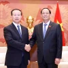 Phó Chủ tịch Quốc hội Trần Quang Phương tiếp Phó Chủ nhiệm Ủy ban Đối ngoại Nhân đại Toàn quốc Trung Quốc Phó Tự Ứng. (Ảnh: Doãn Tấn/TTXVN)