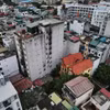 Chung cư mini - nơi xảy ra vụ cháy. (Ảnh:Tuấn Anh/TTXVN)