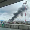 Khói bốc lên từ hiện trường vụ tai nạn. (Nguồn: Abplive)