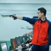 Phạm Quang Huy nỗ lực tập luyện để chuẩn bị cho các giải đấu và quyết tâm giành thêm suất dự Olympic Paris 2024. (Ảnh: Minh Quyết/TTXVN)
