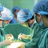 Các bác sỹ Bệnh viện Phụ sản Trung ương và Bệnh viện Tim Hà Nội phối hợp phẫu thuật cho thai phụ mắc bệnh lý tim bẩm sinh. (Ảnh do bệnh viên cung cấp)