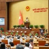 Quốc hội thảo luận ở hội trường về dự kiến Chương trình xây dựng luật, pháp lệnh năm 2025, điều chỉnh Chương trình xây dựng luật, pháp lệnh năm 2024. (Ảnh: Phương Hoa/TTXVN)