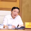 Phó Thủ tướng Trần Hồng Hà phát biểu chỉ đạo cuộc họp. (Ảnh: Văn Điệp/TTXVN)