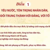 Quy định chuẩn mực đạo đức cách mạng của cán bộ, đảng viên.