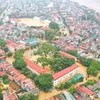 Nước sông Hồng lên cao, nhấn chìm các khu vực nằm ven sông ở thành phố Yên Bái, chiều 9/9. (Ảnh: Tuấn Anh/TTXVN)