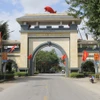 Cổng làng ở xã Quỳnh Đôi. (Nguồn: Báo Hà Tĩnh)