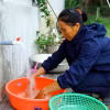 Người dân sử dụng nước sạch. (Ảnh minh họa: Tá Chuyên/TTXVN)