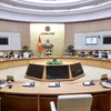 Phiên họp Chính phủ chuyên đề về xây dựng pháp luật tháng 1 năm 2024. (Ảnh: Dương Giang/TTXVN)