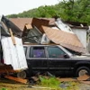 Cảnh tàn phá do bão Ernesto tại Fajardo, Puerto Rico, ngày 14/8. (Ảnh: Getty Images/TTXVN)