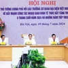 Thủ tướng Phạm Minh Chính chủ trì Hội nghị đẩy mạnh công tác ngoại giao kinh tế. (Ảnh: Dương Giang/TTXVN)