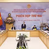 Phó Thủ tướng Trần Hồng Hà chủ trì phiên họp. (Ảnh: Văn Điệp/TTXVN)