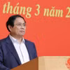 Thủ tướng Phạm Minh Chính chủ trì phiên họp thứ hai. (Ảnh: Dương Giang/TTXVN)