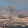 Khói bốc lên sau một vụ không kích tại Idlib, Syria. (Ảnh: AFP/TTXVN)
