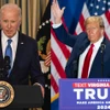 Đương kim Tổng thống Joe Biden và cựu Tổng thống Donald Trump. (Ảnh: AFP/TTXVN)