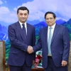 Thủ tướng Phạm Minh Chính tiếp Bộ trưởng Bộ Ngoại giao Uzbekistan Bakhtiyor Saidov. (Ảnh: Dương Giang/TTXVN)
