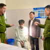 Đối tượng Lò Văn Xươm bị bắt giữ. (Ảnh: TTXVN phát)